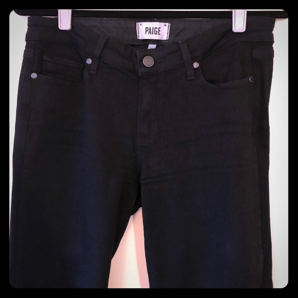 Paige Skyline Skinny black jeans